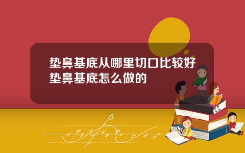 垫鼻基底从哪里切口比较好垫鼻基底怎么做的