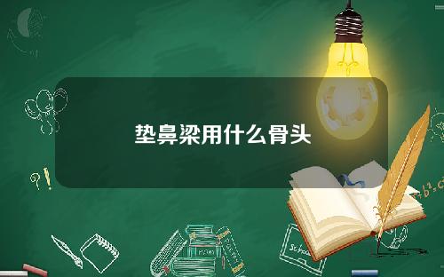 垫鼻梁用什么骨头