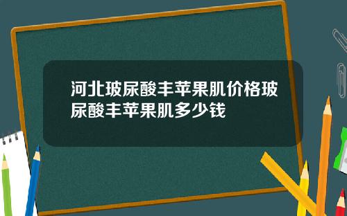 河北玻尿酸丰苹果肌价格玻尿酸丰苹果肌多少钱