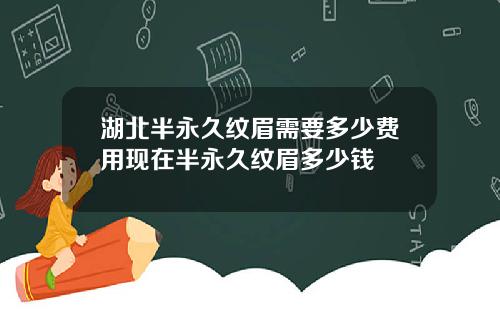 湖北半永久纹眉需要多少费用现在半永久纹眉多少钱