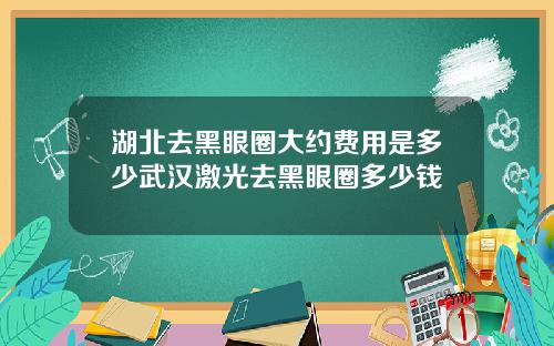 湖北去黑眼圈大约费用是多少武汉激光去黑眼圈多少钱