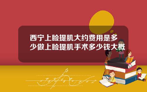 西宁上睑提肌大约费用是多少做上睑提肌手术多少钱大概