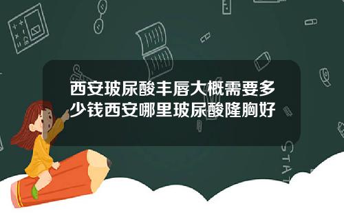 西安玻尿酸丰唇大概需要多少钱西安哪里玻尿酸隆胸好