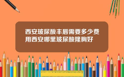 西安玻尿酸丰唇需要多少费用西安哪里玻尿酸隆胸好